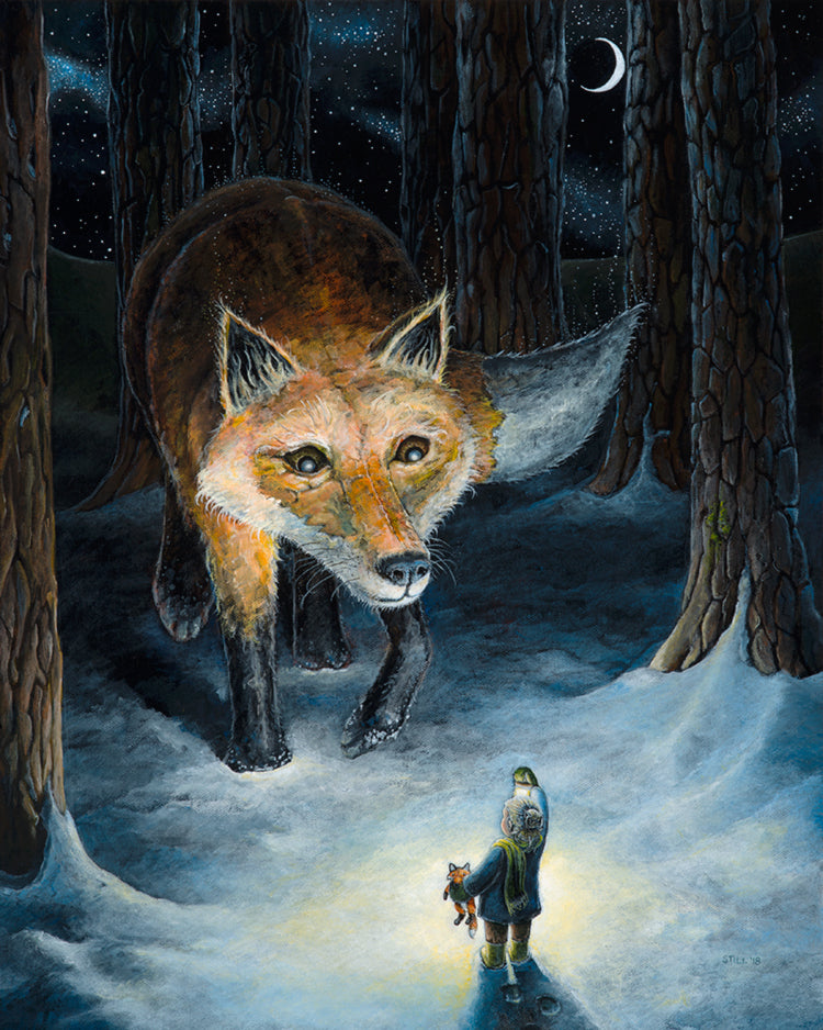 Emma and the Fox - Fine Art Print