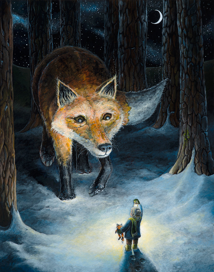 Emma and the Fox - Fine Art Print