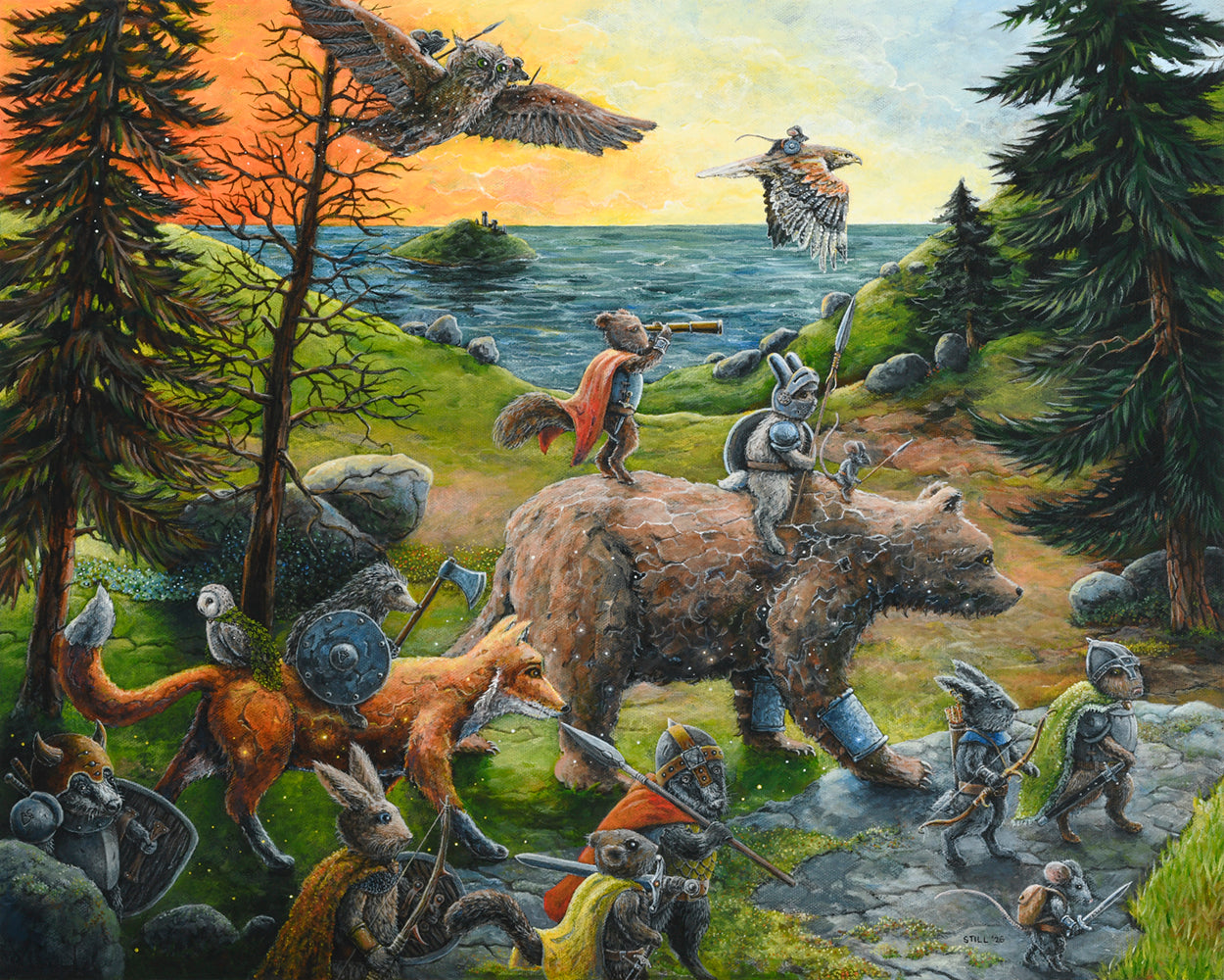 March to the Sea - ORIGINAL PAINTING