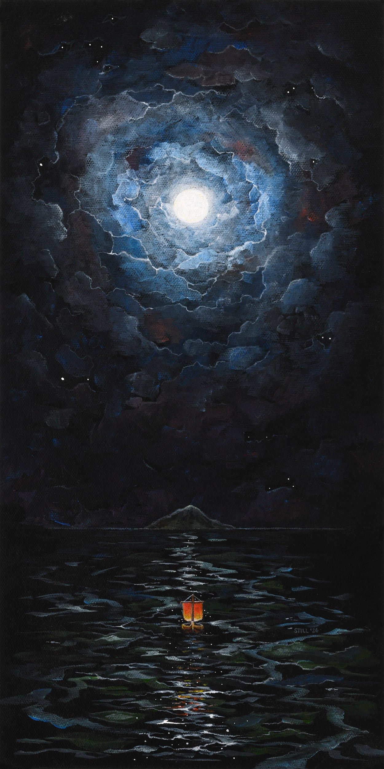 Moon Guide II - ORIGINAL PAINTING
