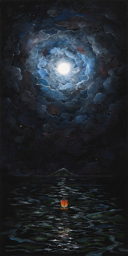Moon Guide II - ORIGINAL PAINTING