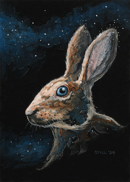 Night Hare - ORIGINAL PAINTING