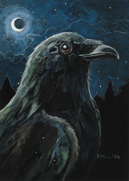 Night Raven II - ORIGINAL PAINTING