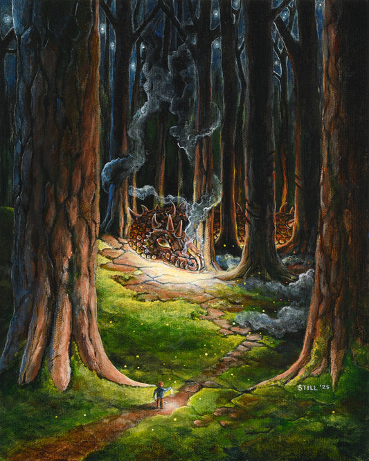 The Sleeping Wyrm - ORIGINAL PAINTING